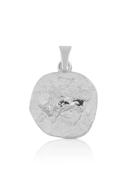 Anhänger Sternzeichen Stier Weissgold 750, 16x22mm