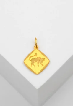 Anhänger Sternzeichen Stier Gelbgold 750, 19x13mm