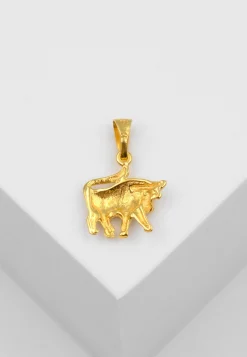 Anhänger Sternzeichen Stier Gelbgold 750, 18x17mm
