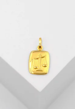 Anhänger Sternzeichen Waage Gelbgold 750, 19x10mm