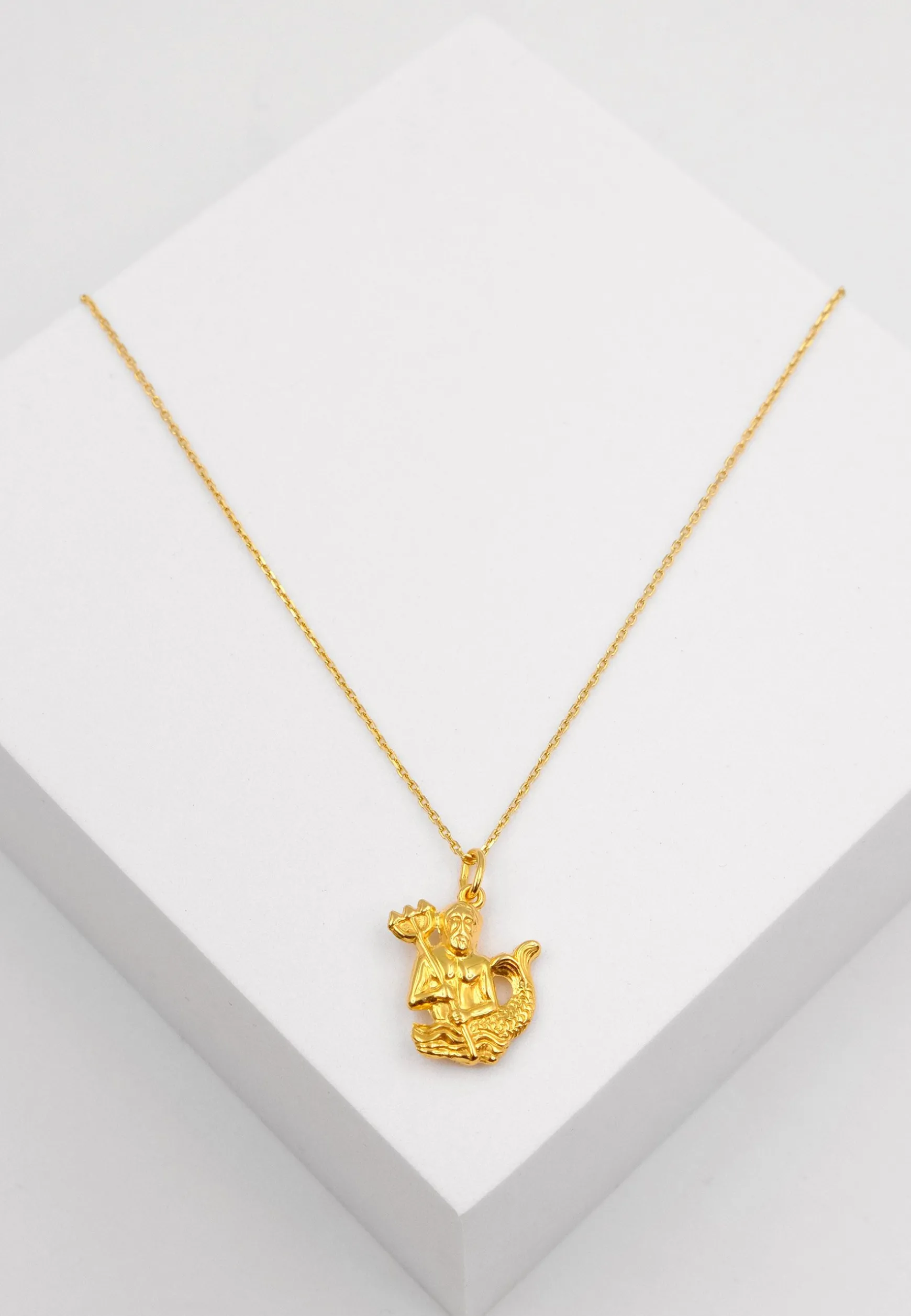 Anhänger Sternzeichen Wassermann Gelbgold 750, 21x14mm