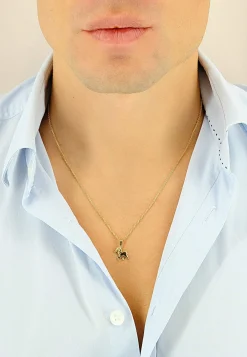 Anhänger Sternzeichen Widder Gelbgold 750, 17x12mm