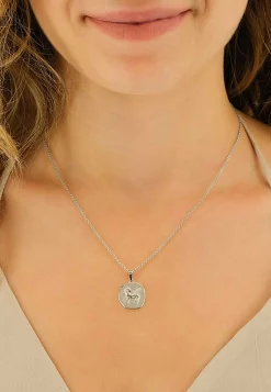 Anhänger Sternzeichen Widder Weissgold 750, 16x22mm