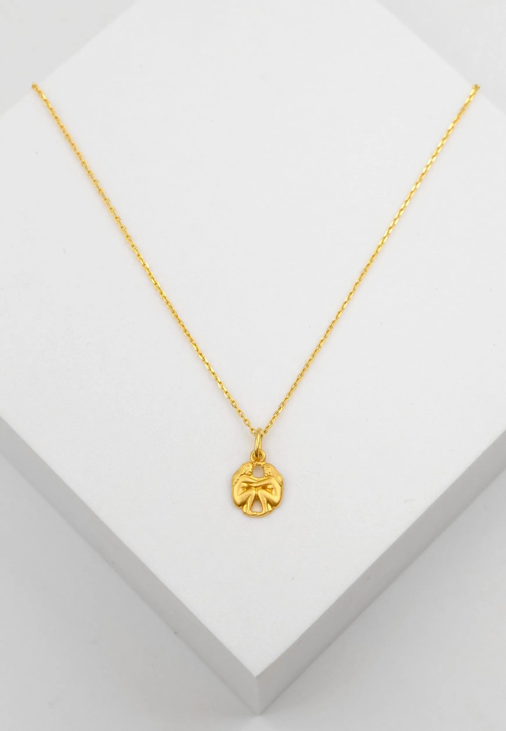 Anhänger Sternzeichen Zwillinge Gelbgold 750, 16x9mm