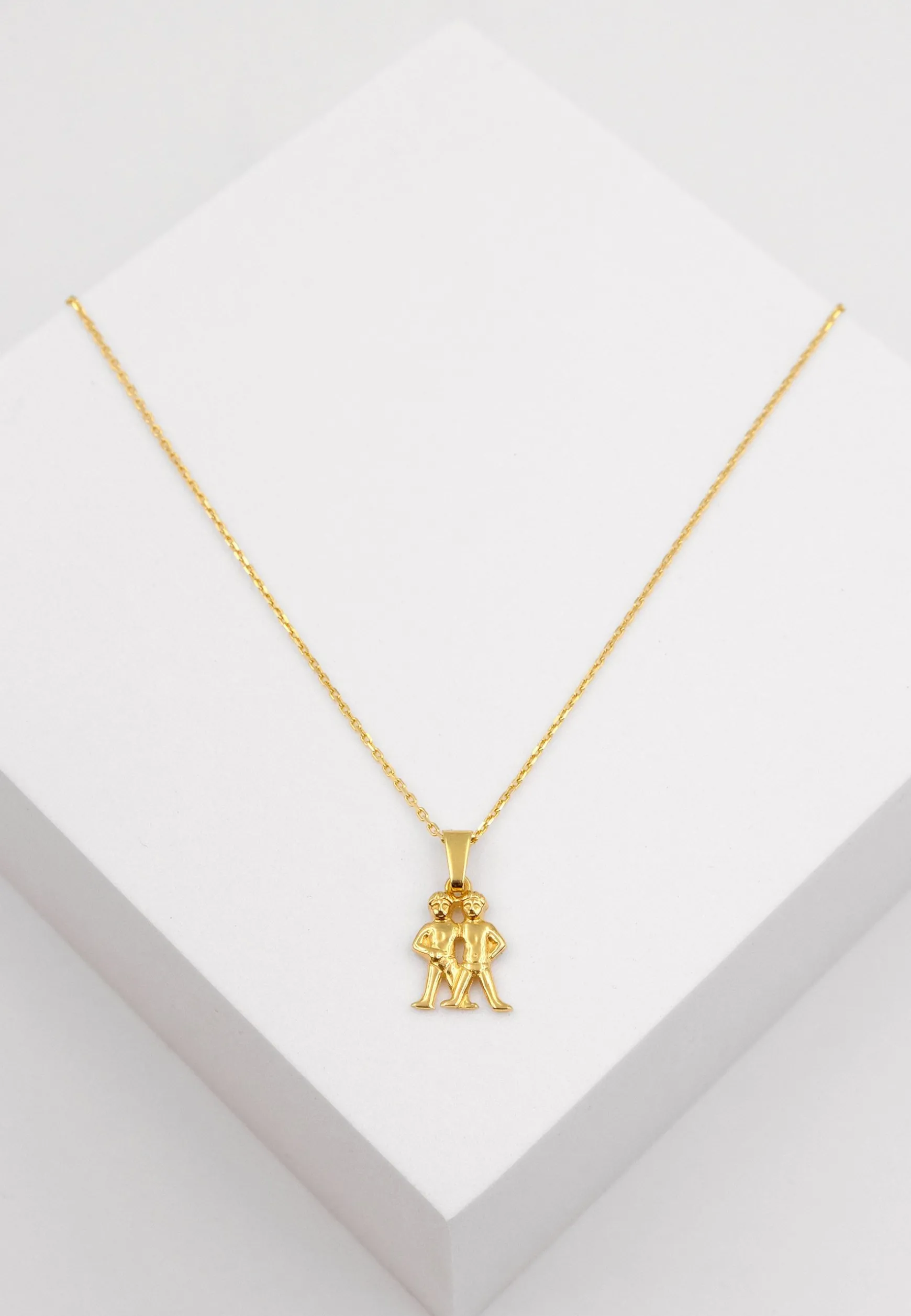 Anhänger Sternzeichen Zwillinge Gelbgold 750, 17x9mm