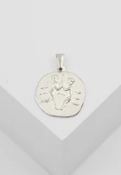 Anhänger Sternzeichen Zwillinge Weissgold 750, 16x22mm