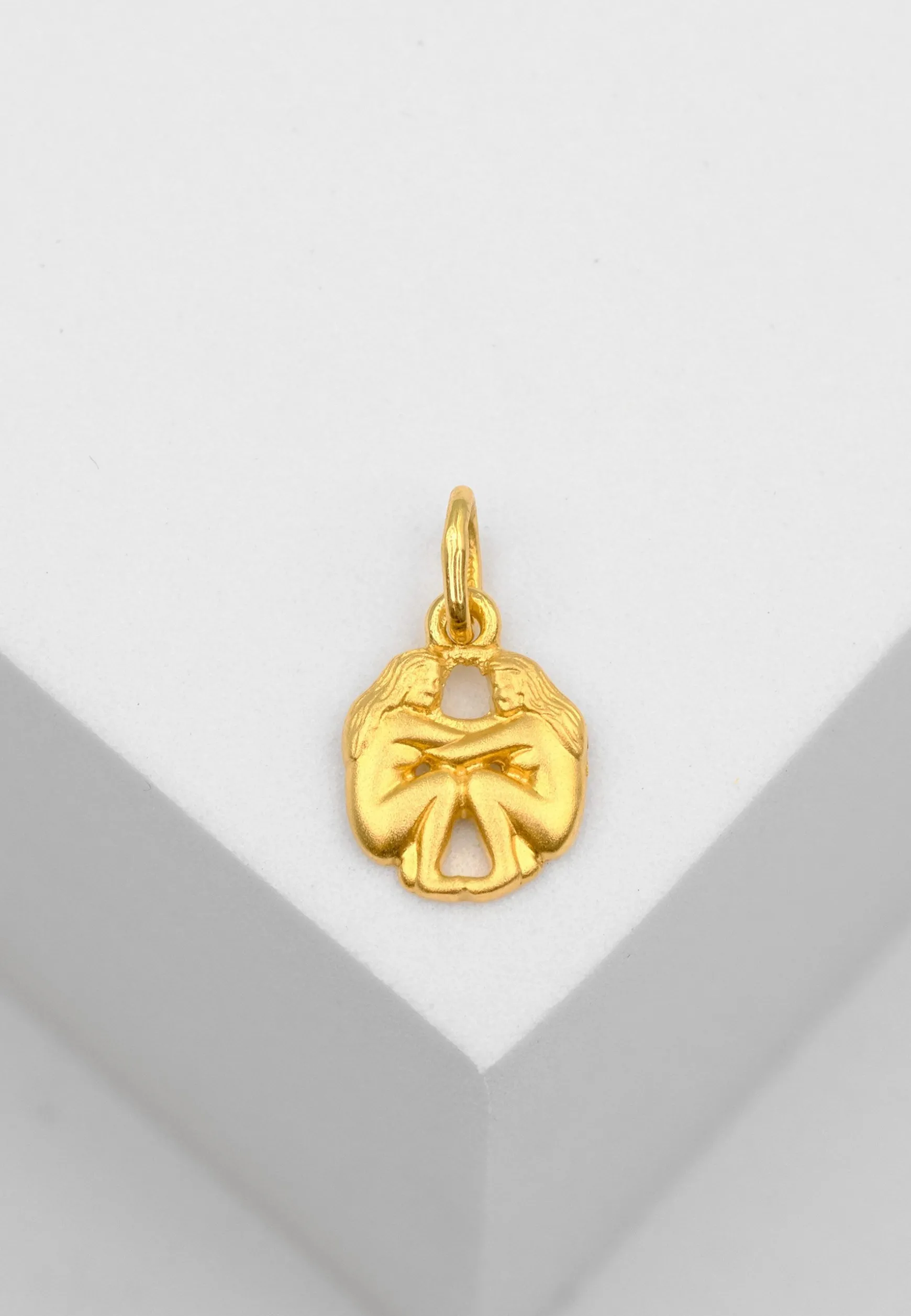 Anhänger Sternzeichen Zwillinge Gelbgold 750, 16x9mm