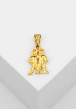 Anhänger Sternzeichen Zwillinge Gelbgold 750, 17x9mm