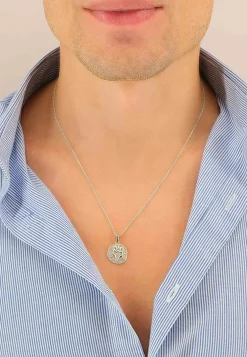 Anhänger Sternzeichen Zwillinge Weissgold 750, 16x22mm