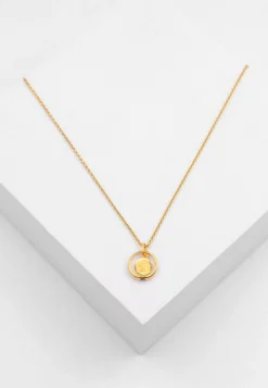 Anhänger Taufring Gelbgold 750 Saphir