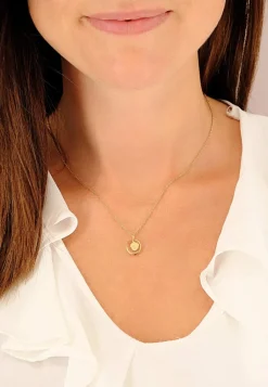 Anhänger Taufring Gelbgold 750 Saphir