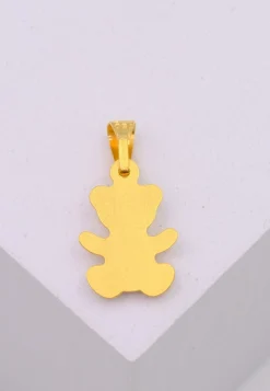 Anhänger Teddybär Gelbgold 750, 19x10mm