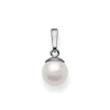 Anhänger Weissgold 750 Akoya Perle, 15x7mm