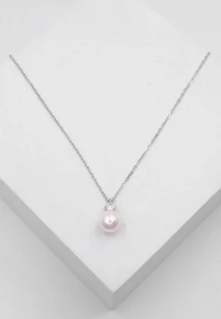 Anhänger Weissgold 750 Akoya Perle 8-8.5mm Brillant 0.15ct.