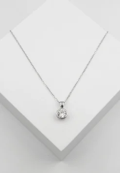 Anhänger Weissgold 750 Zirkonia, 14x9mm