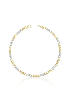 Armband Carrera Bicolor Gelb-/Weissgold 750, 22cm, 3.5mm