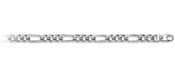 Armband Figaro Silber 925, 5.8mm, 19cm