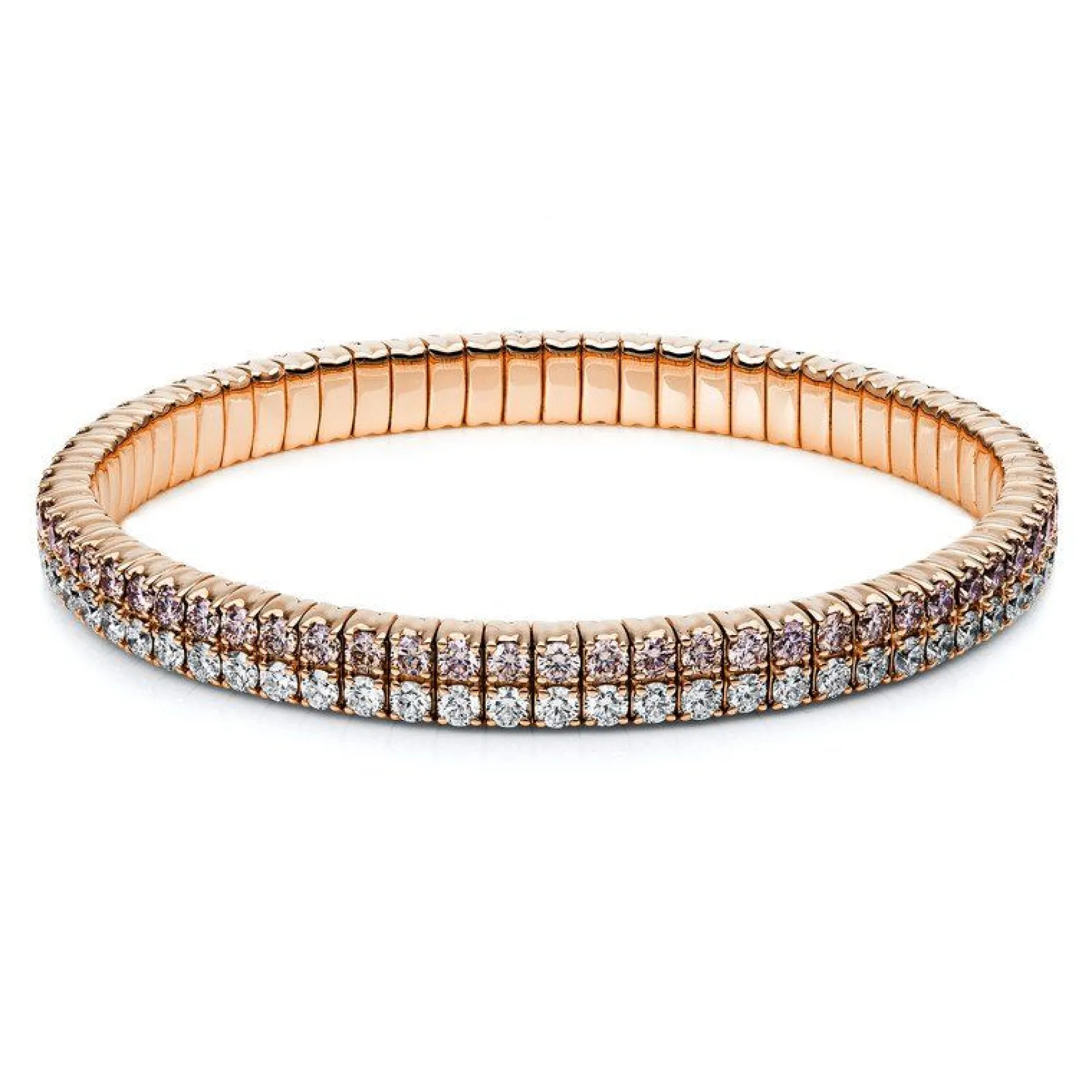 Armband 750/18K Rotgold Diamant 7.58ct.