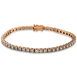 Armband 750/18K Rotgold Diamant 4.6ct.