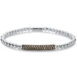 Armband 750/18K Weissgold Diamant 1.4ct. 19 cm