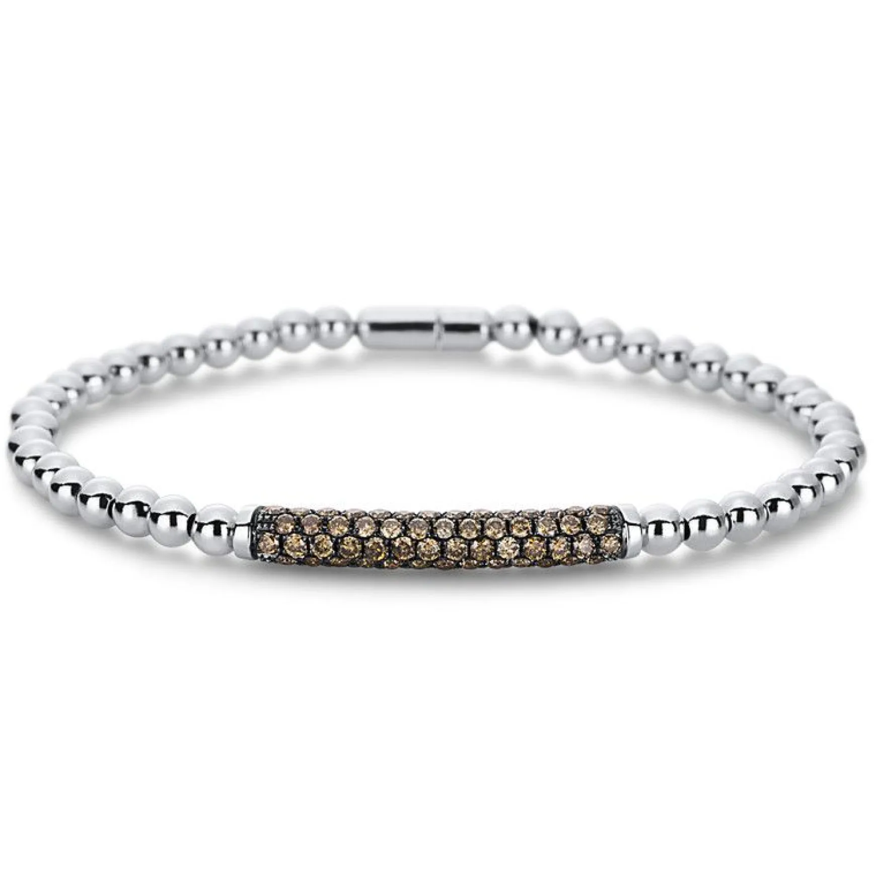 Armband 750/18K Weissgold Diamant 1.4ct. 19 cm