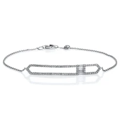 Armband 750/18K Weissgold Diamant 0.42ct.