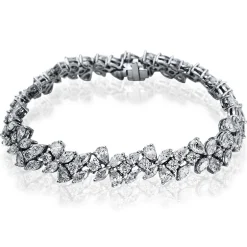 Armband 750/18K Weissgold Diamant 12.78ct.