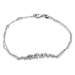 Armband 750/18K Weissgold Diamant 0.37ct.