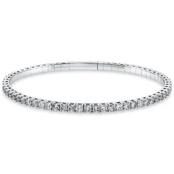 Armband 750/18K Weissgold Diamant 5.24ct.