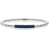 Armband 750/18K Weissgold Safir 1.55ct.