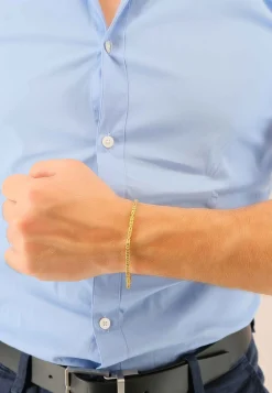 Armband Königskette klassisch Gelbgold 750, 19cm, 2.5mm