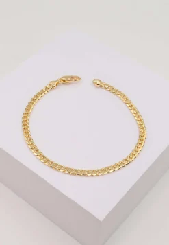 Armband Panzer Gelbgold 375, 22cm, 4mm