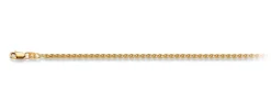 Armband Zopf Gelbgold 750, 2.5mm, 19cm