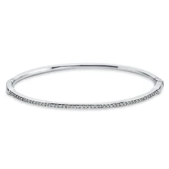 Armreif 750/18K Weissgold Diamant 0.45ct.