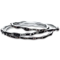 Armreif 750/18K Weissgold Diamant 3.55ct.