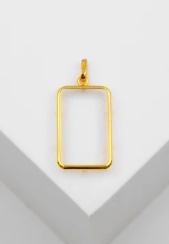 Barrenfassung UBS/CS/LKB/ZKB Gelbgold 750, 19x11.5mm