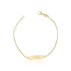 Bébé Bracelet Venezianer Gelbgold 750, 14cm Gravurplatte 1.4cm