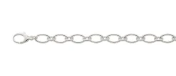 Bracelet Anker Figaro Barock Silber 925, 7.5mm, 19cm