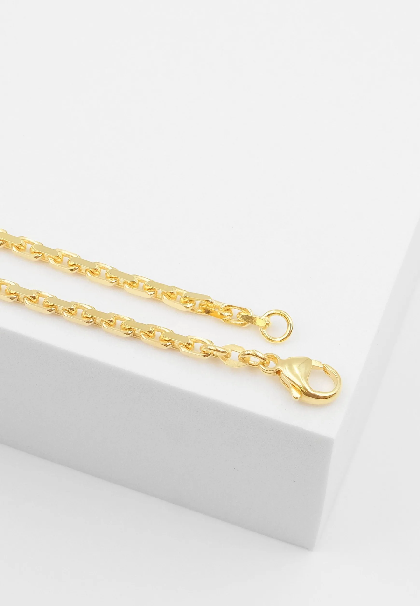 Bracelet Anker Gelbgold 750, 2mm, 19cm