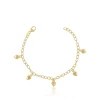 Bracelet Anker Herz Gelbgold 750, 2.9mm, 16cm