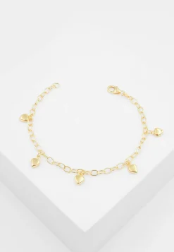 Bracelet Anker Herz Gelbgold 750, 2.9mm, 16cm