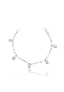 Bracelet Anker Herz Weissgold 750, 2.9mm, 16cm