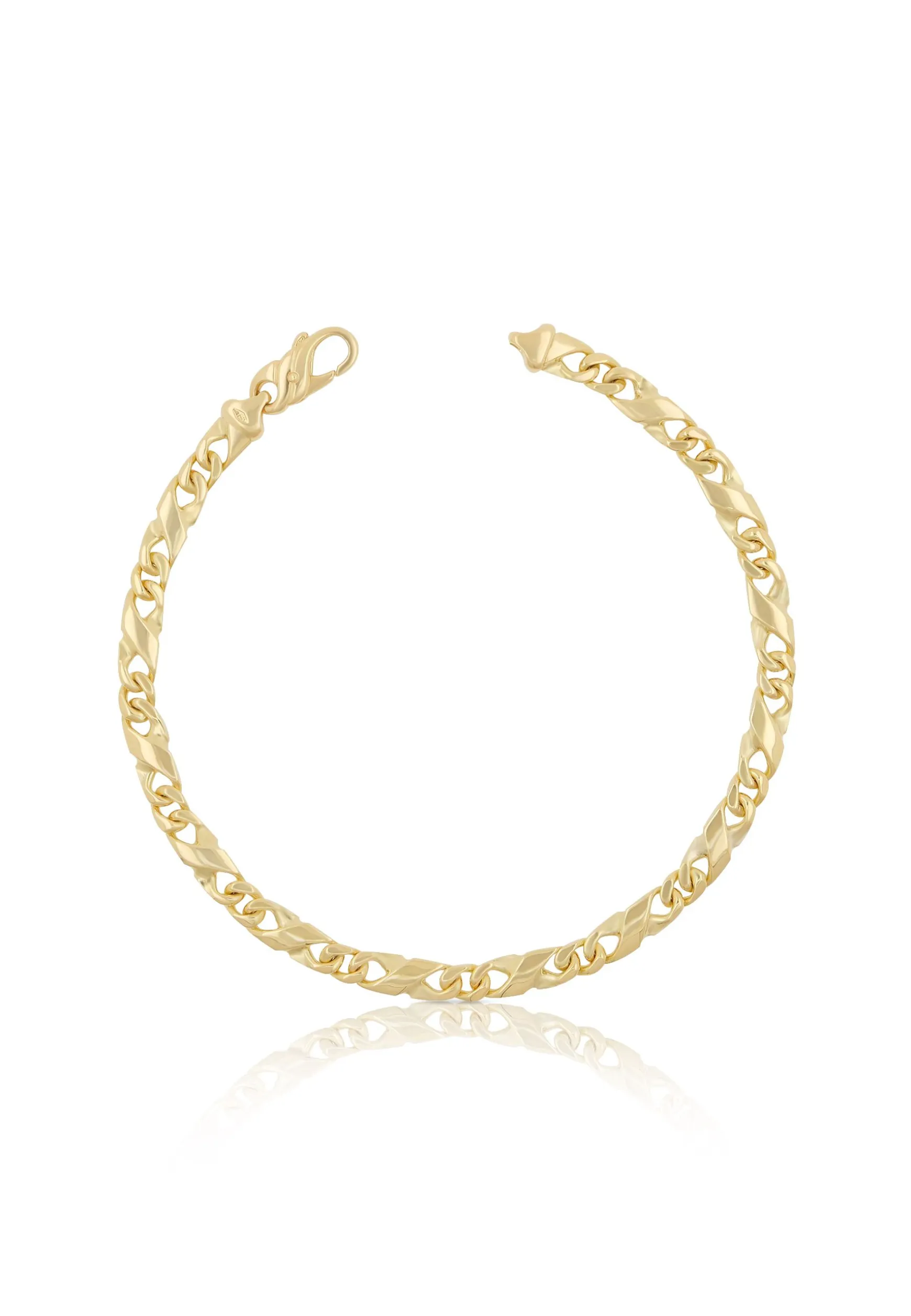 Bracelet Carrera Gelbgold 750, 22cm, 5mm
