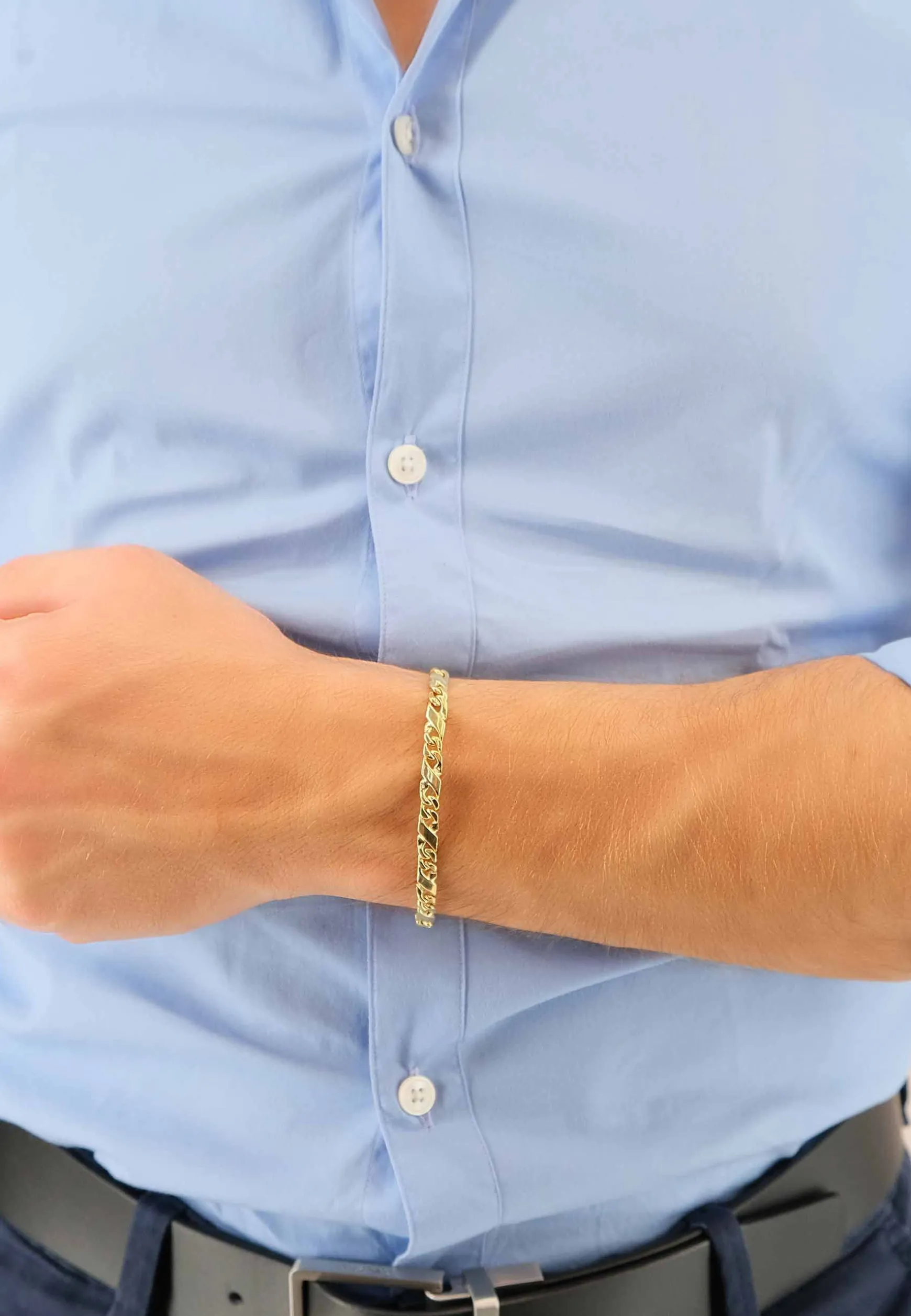 Bracelet Carrera Gelbgold 750, 22cm, 5mm