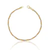 Bracelet Cordel Tricolor 750/18K, 19cm