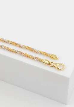 Bracelet Cordel Tricolor 750/18K, 19cm