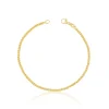 Bracelet Doppelanker linksgedreht Gelbgold 750, 2.3mm, 19cm