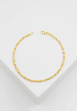 Bracelet Doppelanker linksgedreht Gelbgold 750, 2.3mm, 19cm