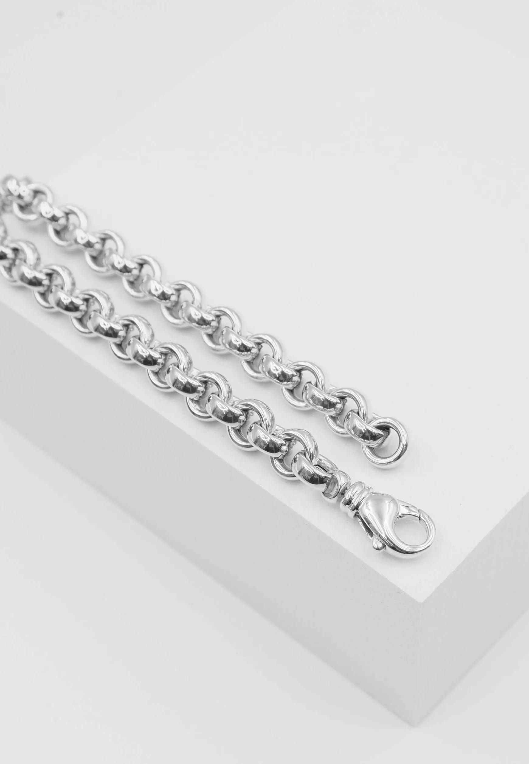 Bracelet Erbs Weissgold 750,20cm, 7.7mm