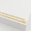 Bracelet 8er-Kette Bicolor Gelb-/Weissgold 750, 3.2mm, 19cm